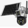 Cámara Seguridad Panel Solar Doble lente